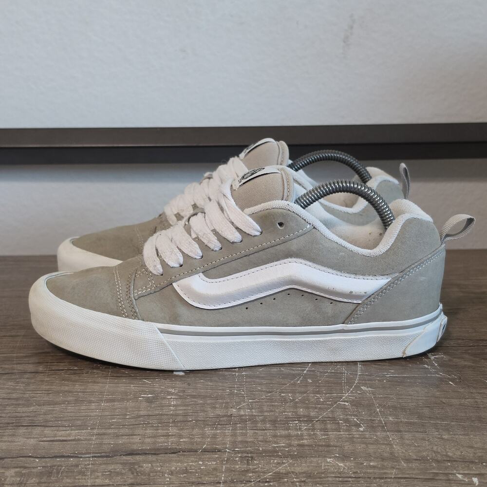 Vans Knu Skool Men's Athletic Skate Suede Shoes Sneakers Size 8 Beige